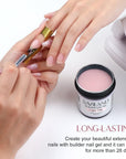 Light Pink Builder Gel for Strong Nail Extensions & Repair