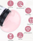 Light Pink Builder Gel for Strong Nail Extensions & Repair