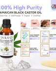 Pure Jamaican Black Castor Oil for Hair Skin & Nail Care (Ships to US Only)