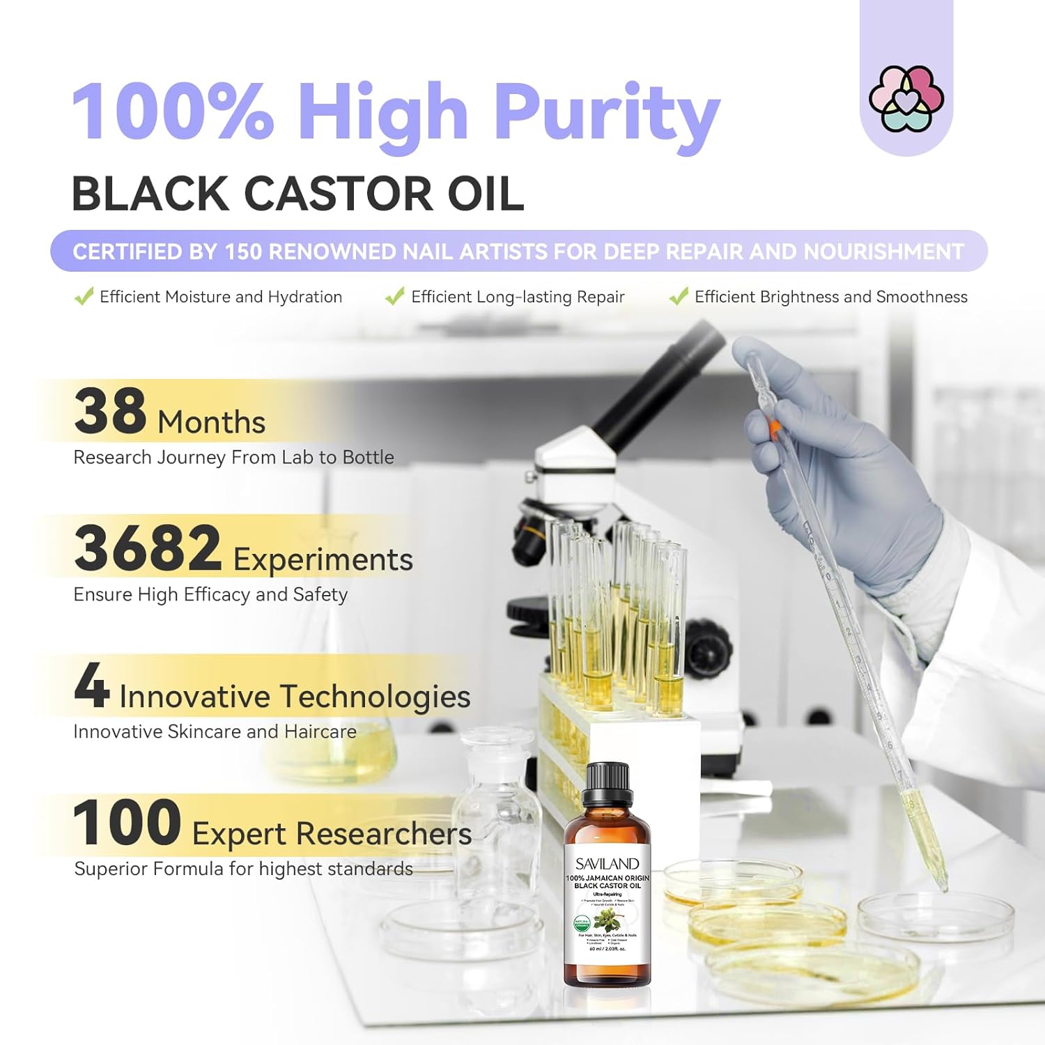 Pure Jamaican Black Castor Oil for Hair Skin &amp; Nail Care (Ships to US Only)