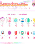 Kids Press-On Nails Set with Cute Colorful Designs (Ships to US Only)