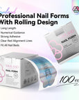 Extra Long Nail Forms for Strong Perfect Nail Extensions
