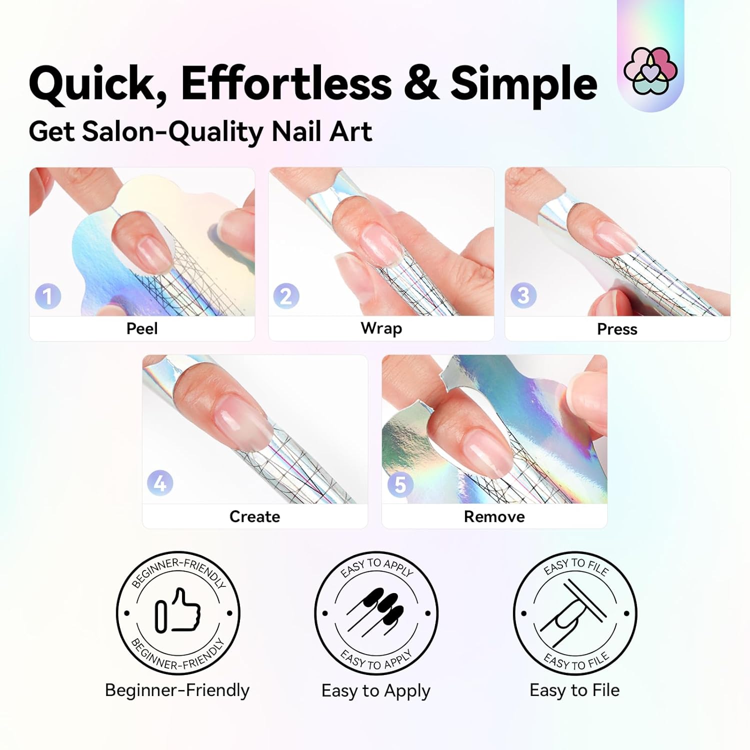 Extra Long Nail Forms for Strong Perfect Nail Extensions