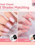 Crystal Clear Poly Gel for Strong Natural Nail Extensions