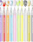 12 Colors 3D Nail Art Pens for Creative Nail Designs (Ships to US Only)