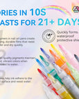 12 Colors 3D Nail Art Pens for Creative Nail Designs (Ships to US Only)