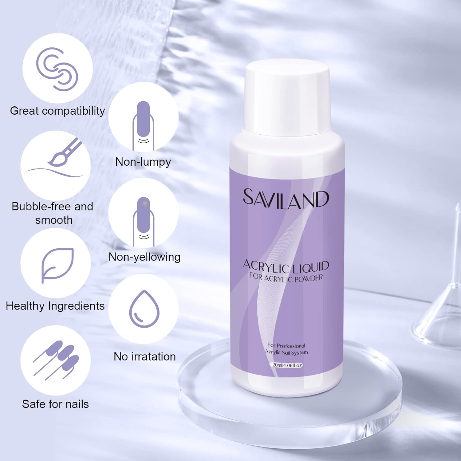 Professional Acrylic Monomer Liquid for Strong Long-Lasting Nails (Ships to US Only)
