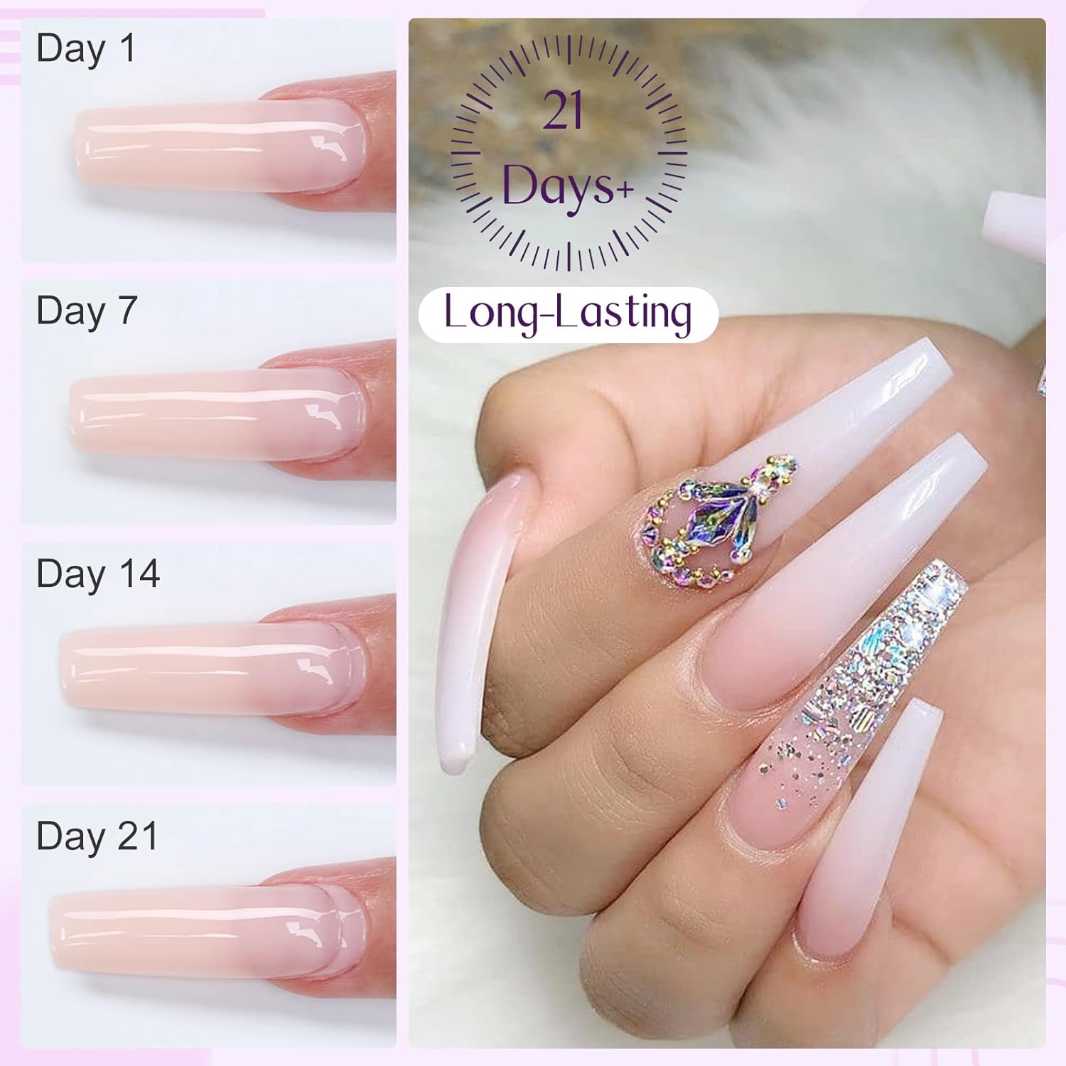 Large 100g Nude Builder Gel for Strong Nail Extensions &amp; Repair