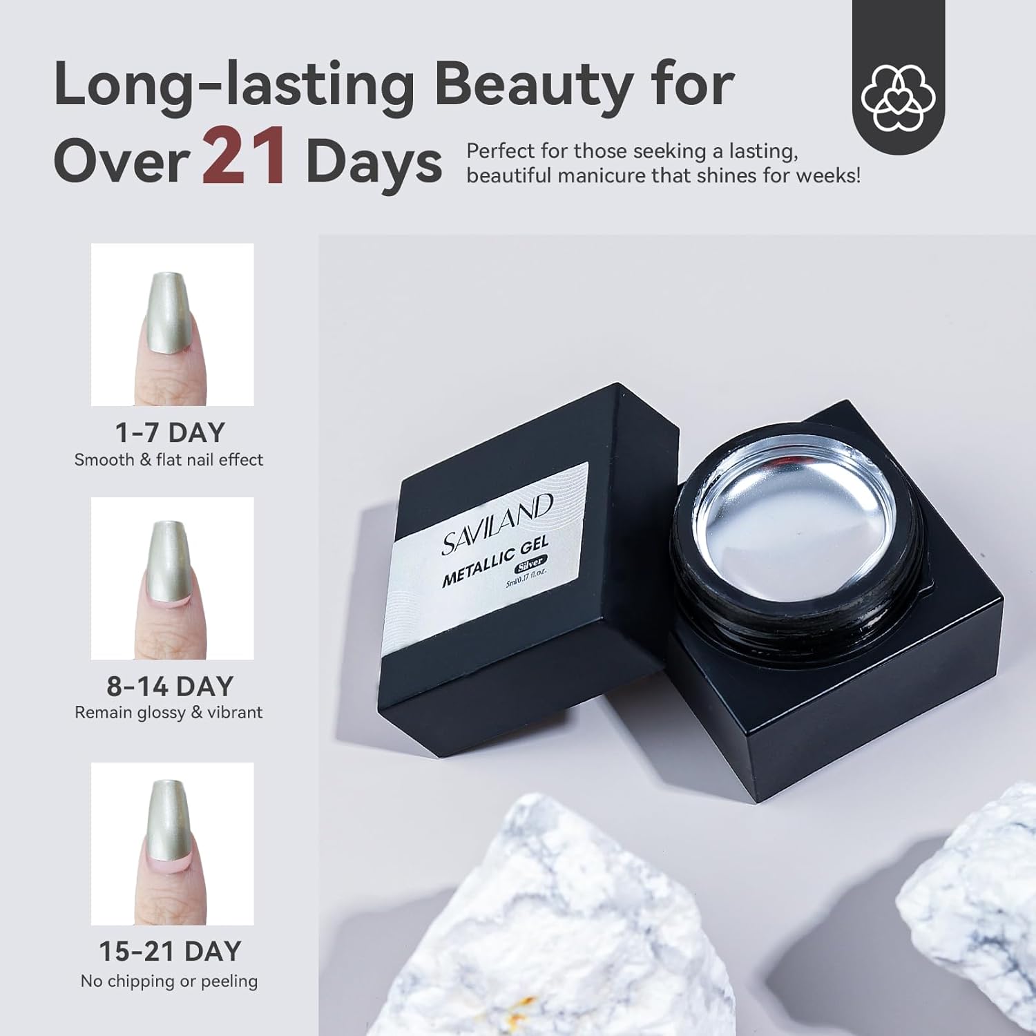 Silver &amp; Gold Chrome Gel Polish Set
