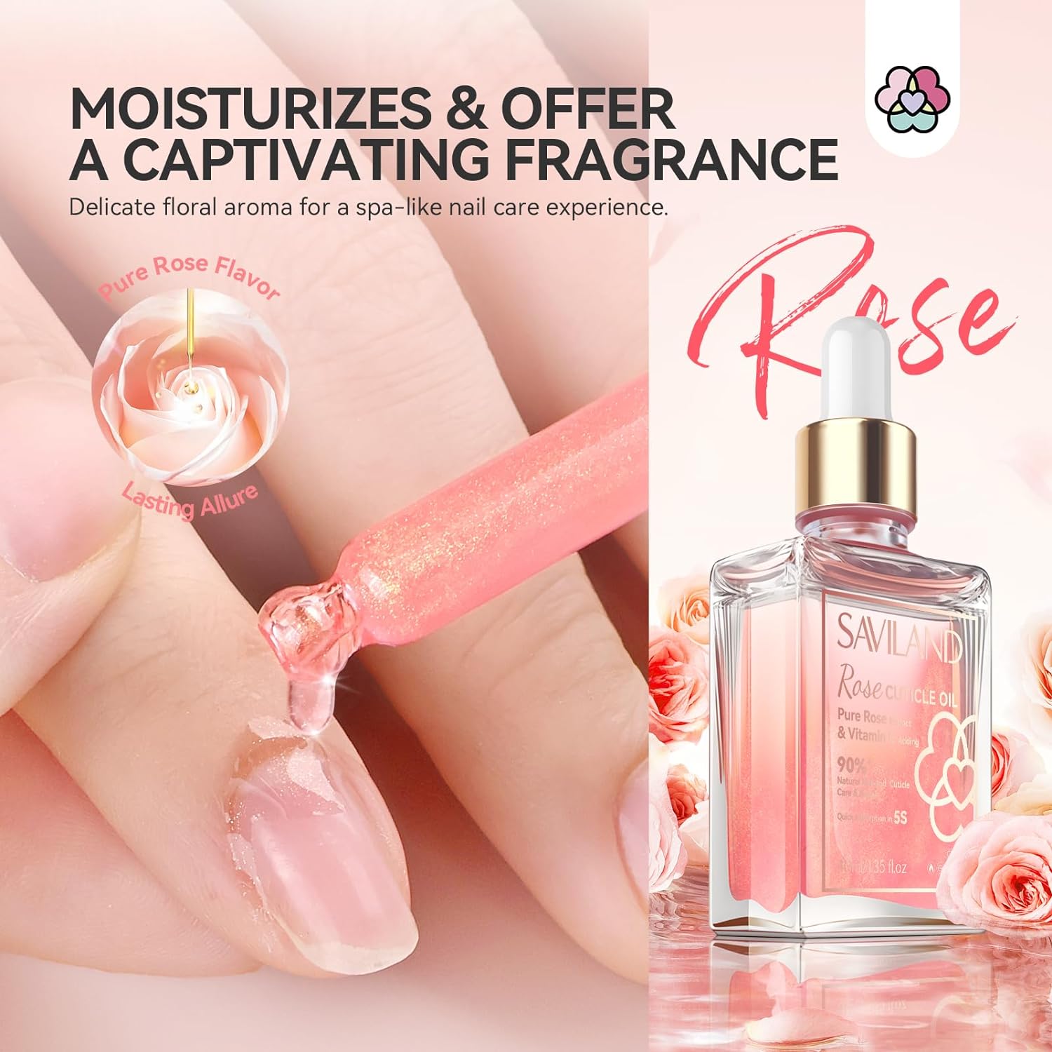 Rosehip Cuticle Oil with Vitamin E 40ml (Ships to US Only)