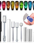 9PCS Cat Eye Magnet Set for Creative Nail Designs