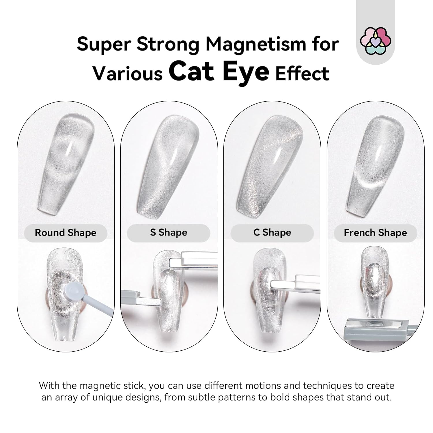 9PCS Cat Eye Magnet Set for Creative Nail Designs