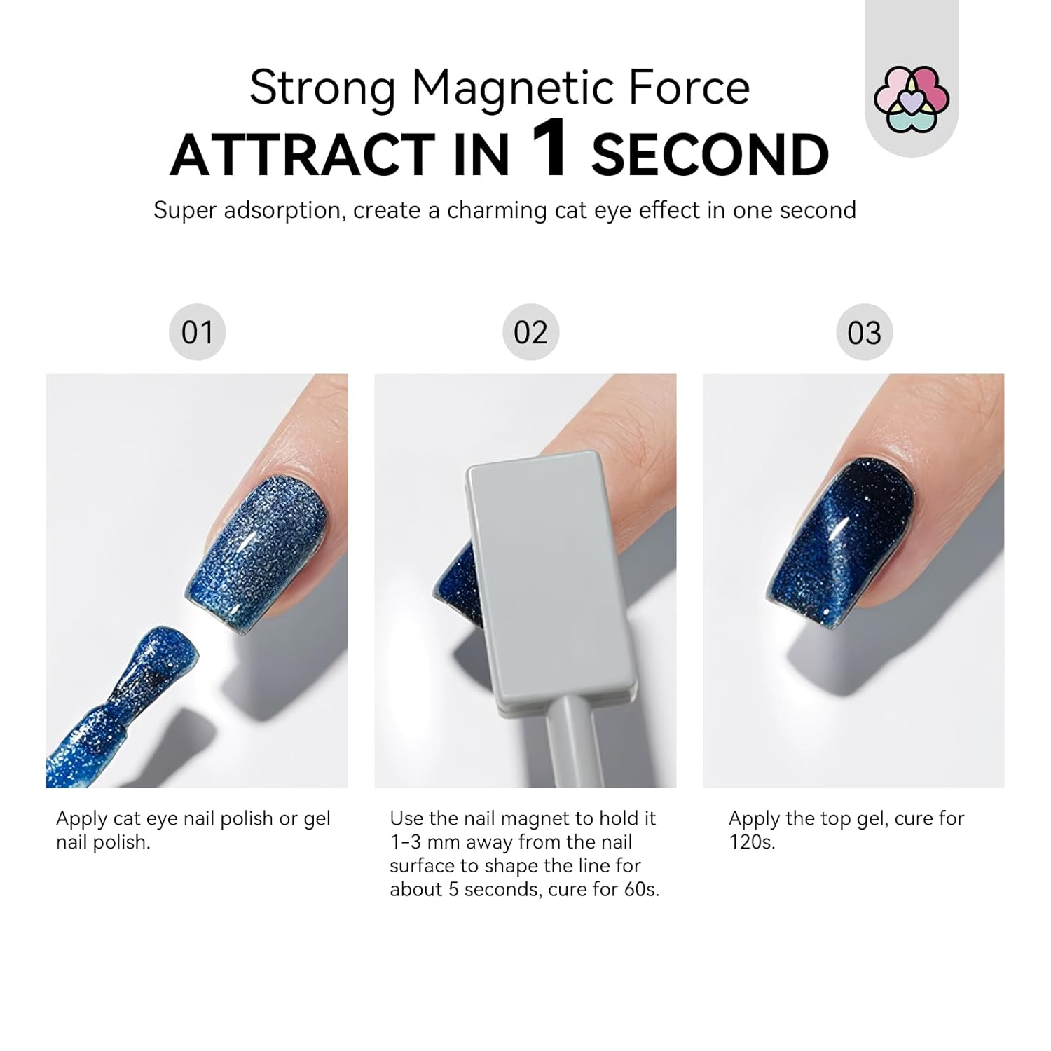 9PCS Cat Eye Magnet Set for Creative Nail Designs