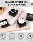 Black & White Spider Gel Set 2PCS (Ships to US Only)