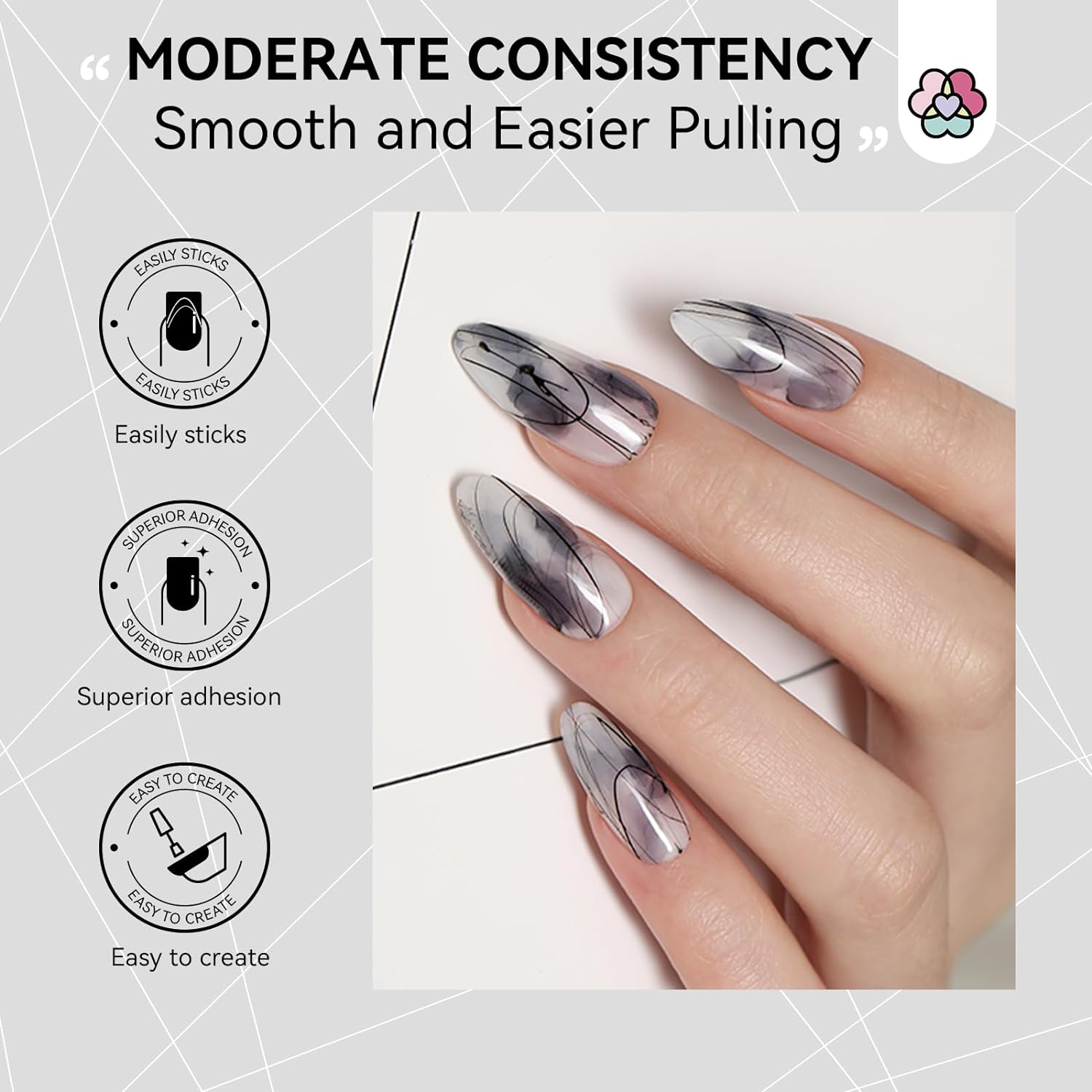 Black &amp; White Spider Gel Set 2PCS (Ships to US Only)