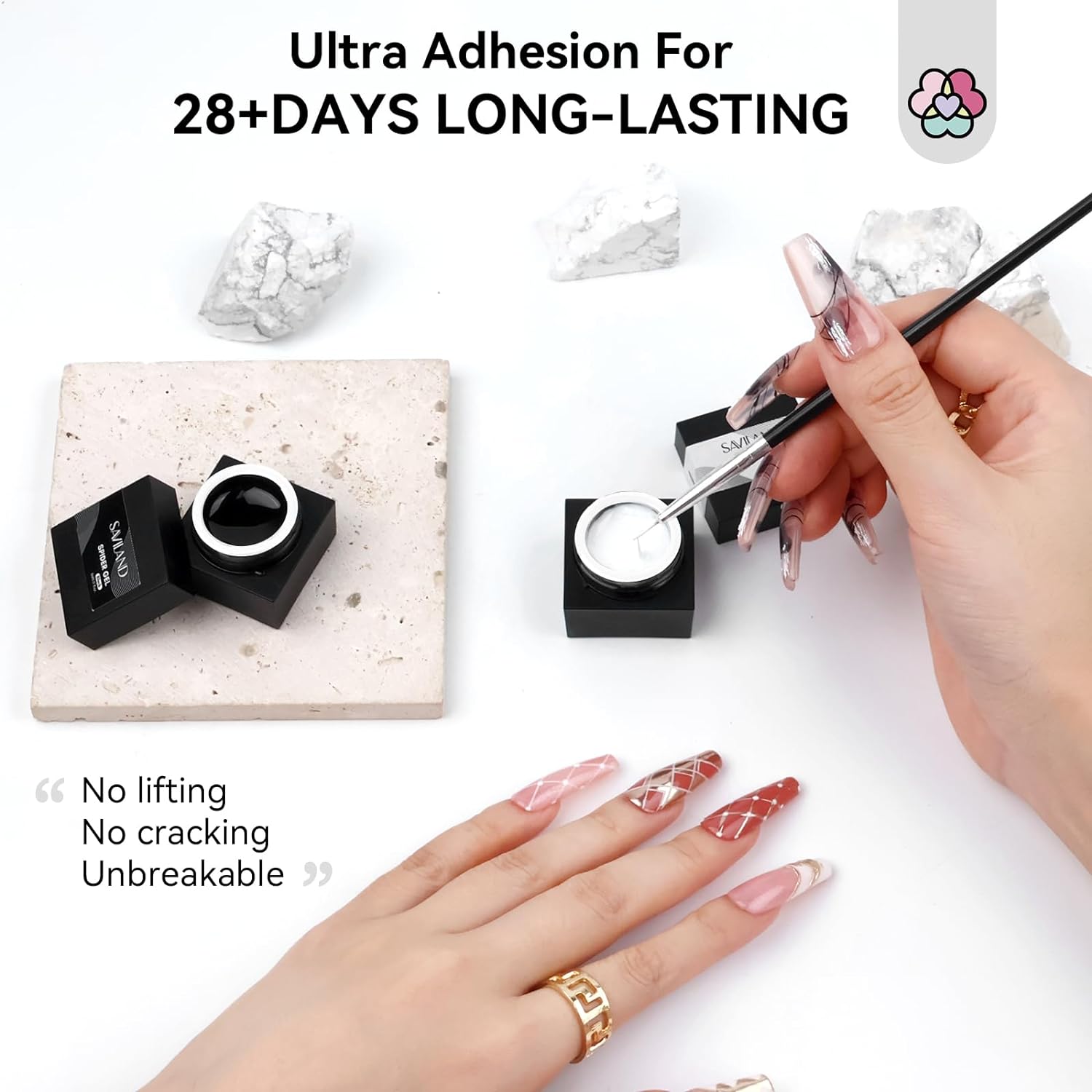 Black &amp; White Spider Gel Set 2PCS (Ships to US Only)