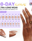 Short Almond French Press On Nails (Ships to US Only)