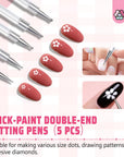 Quick Paint Dotting Tools Nail Art Pen Set