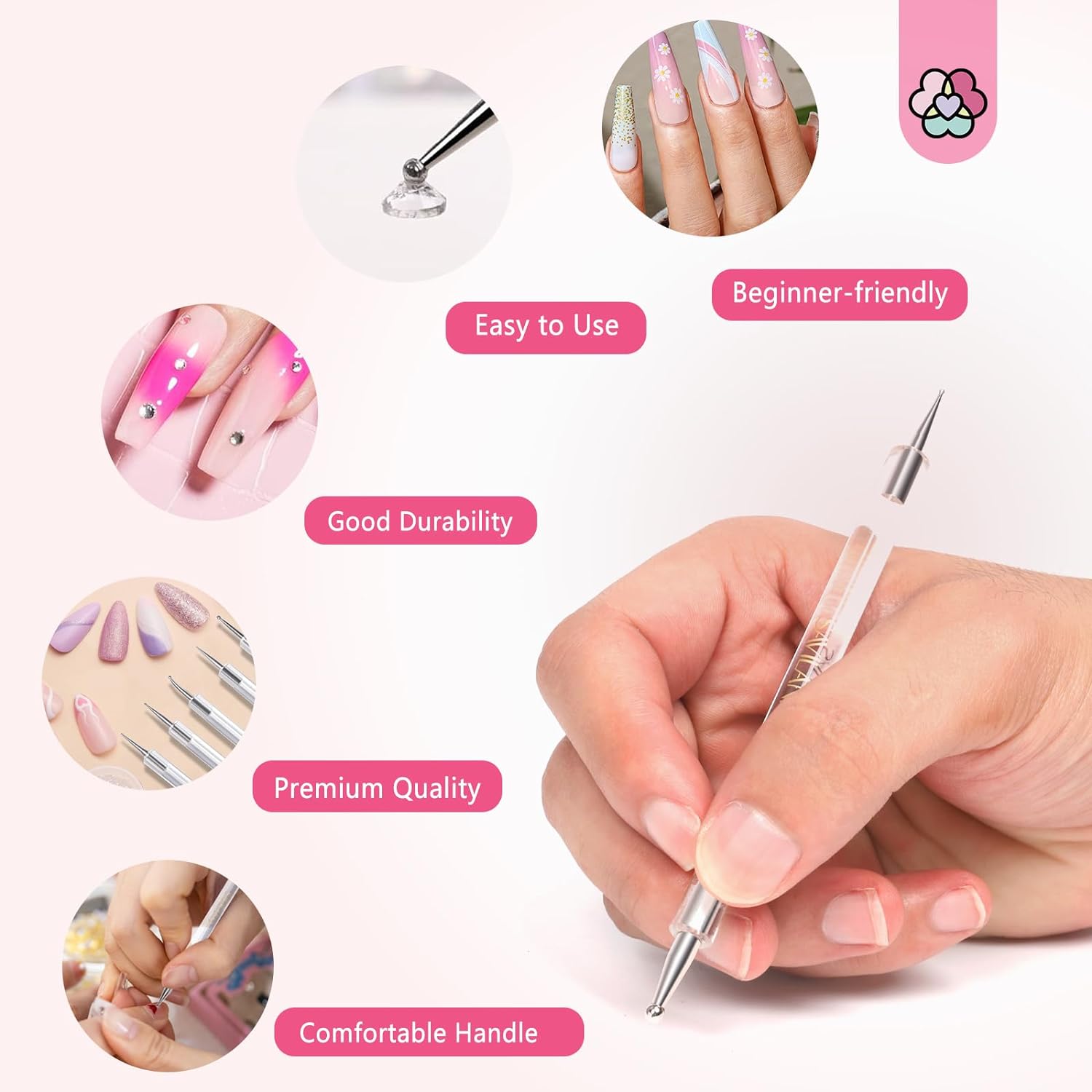 Quick Paint Dotting Tools Nail Art Pen Set