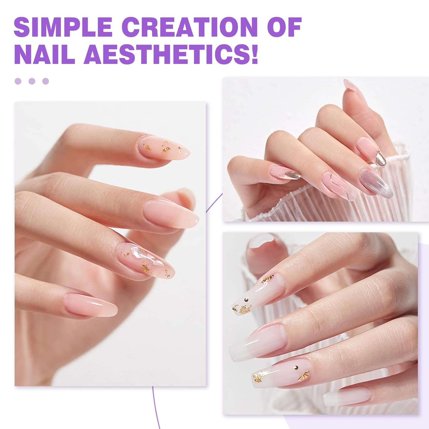 glue gel nails