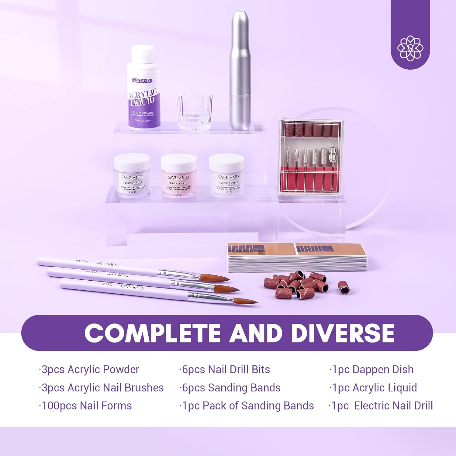 Acrylic Nail Kit with Drill for Beginners