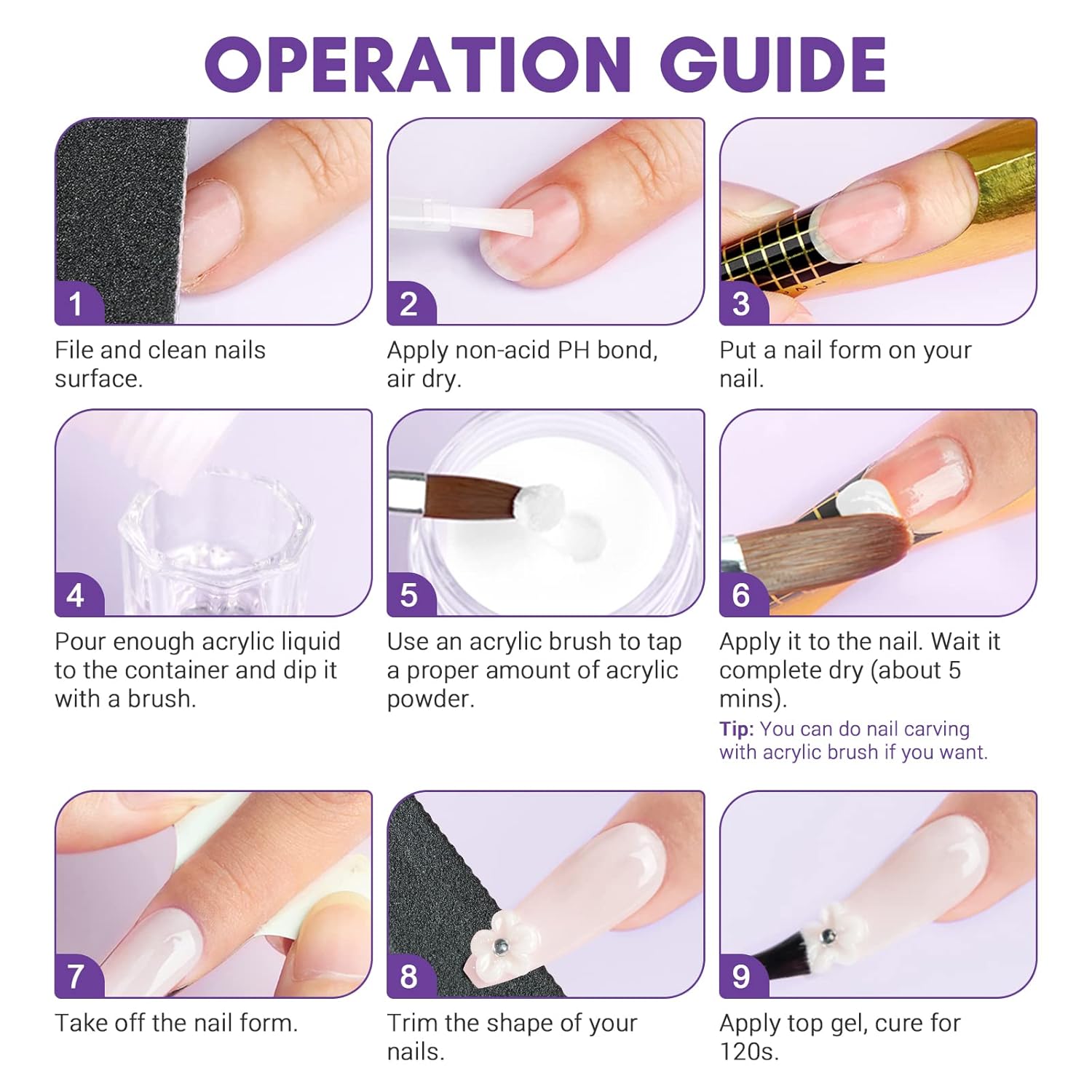 Acrylic Nail Kit with Drill for Beginners