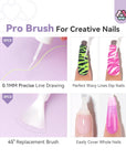Dip Powder Base Coat with Replacement Brushes (Ships to US Only)