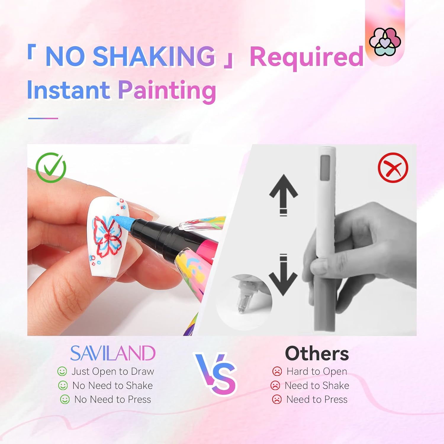 12 Colors Quick Dry Nail Art Pens Set (Ships to US Only)