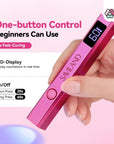 Mini Handheld UV Nail Lamp with LCD Display (Ships to US Only)