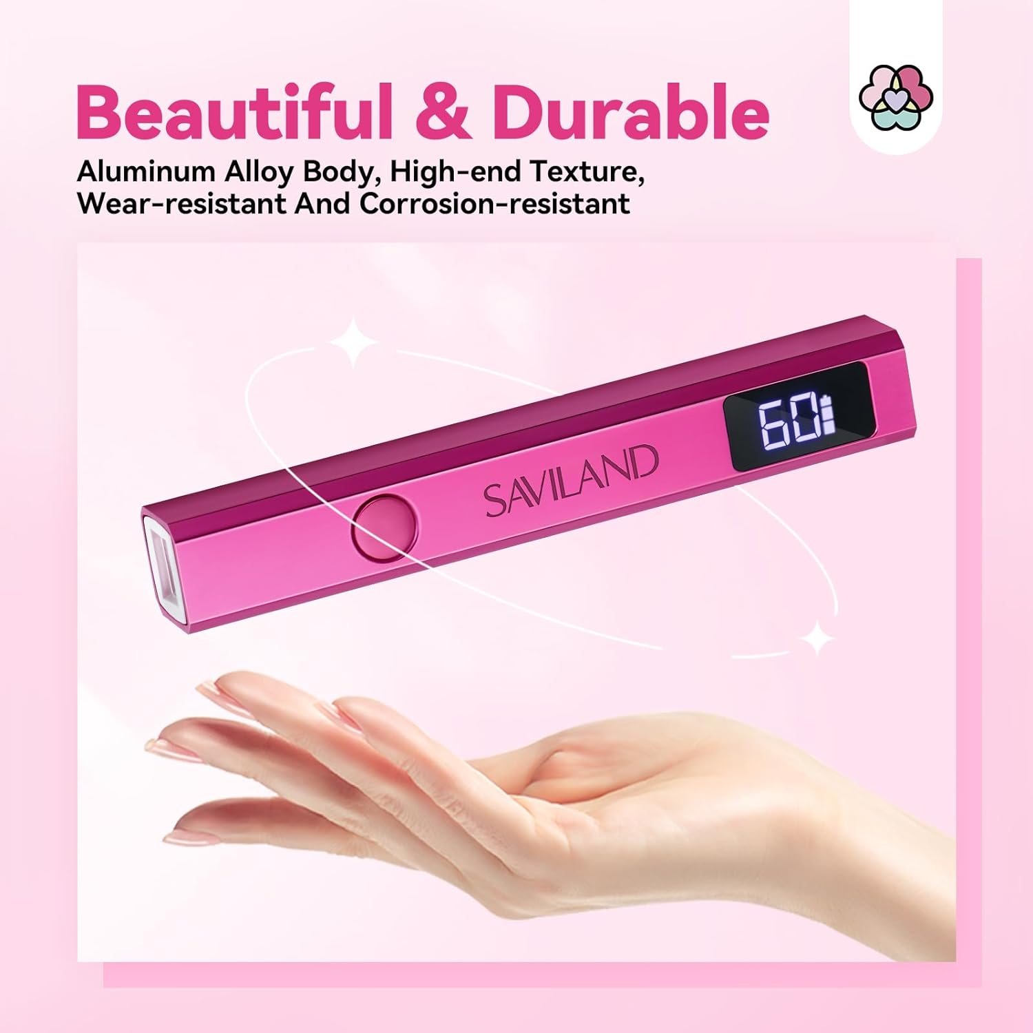 Mini Handheld UV Nail Lamp with LCD Display (Ships to US Only)