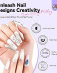 3D Nail Gel Kit with Chrome Powder (Ships to US Only)