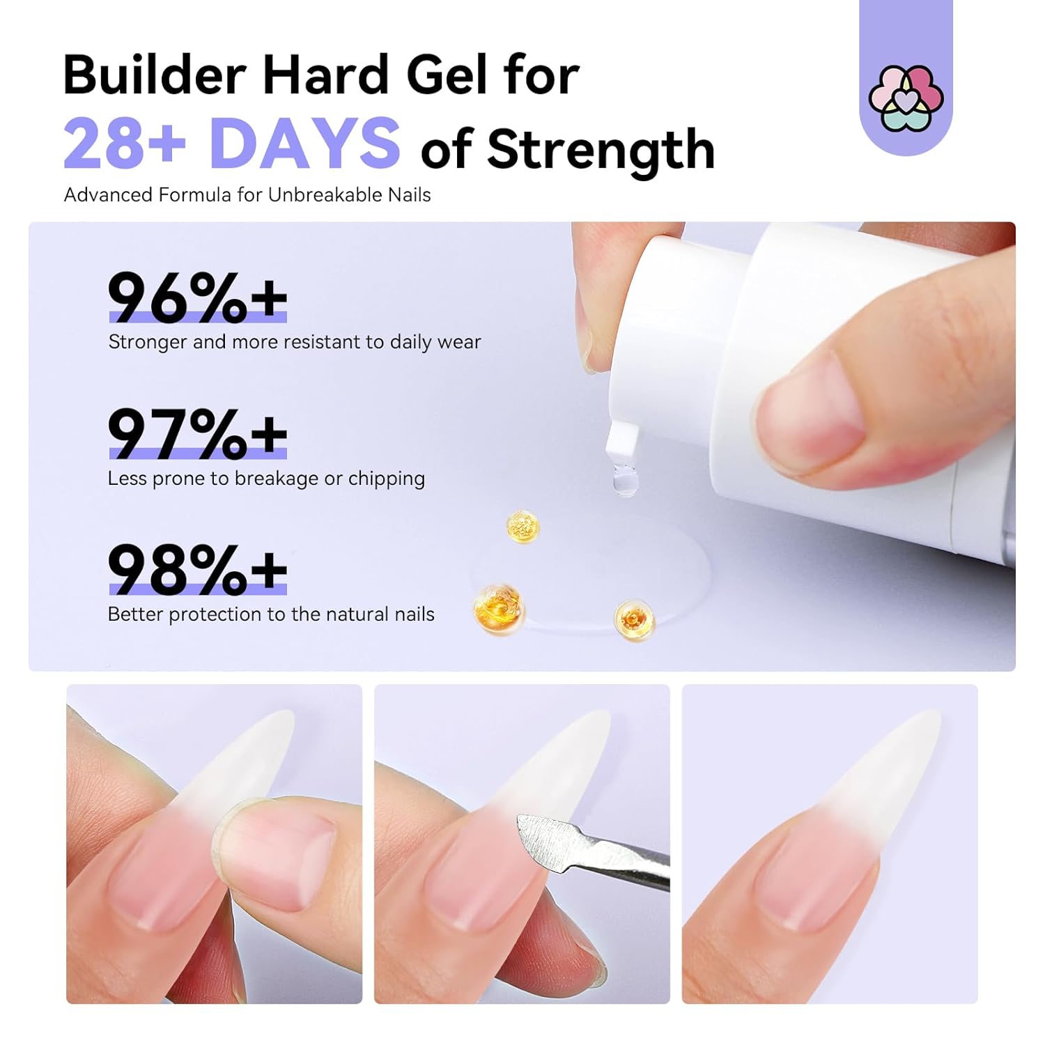 Clear Builder Gel 50g for Nail Extensions (Ships to US Only)
