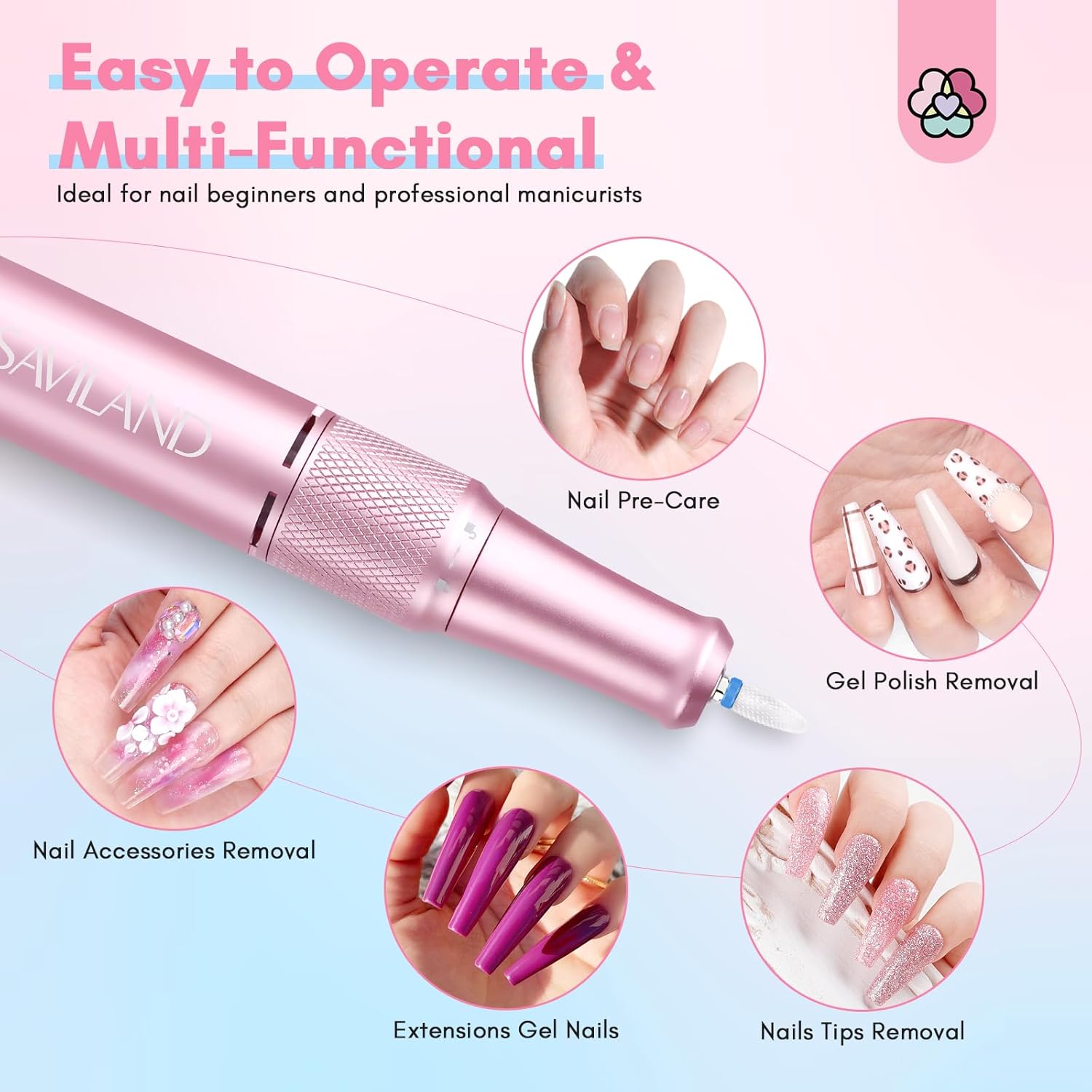 Advanced 40000RPM Nail Drill for Fast Acrylic Removal (Ships to US Only)