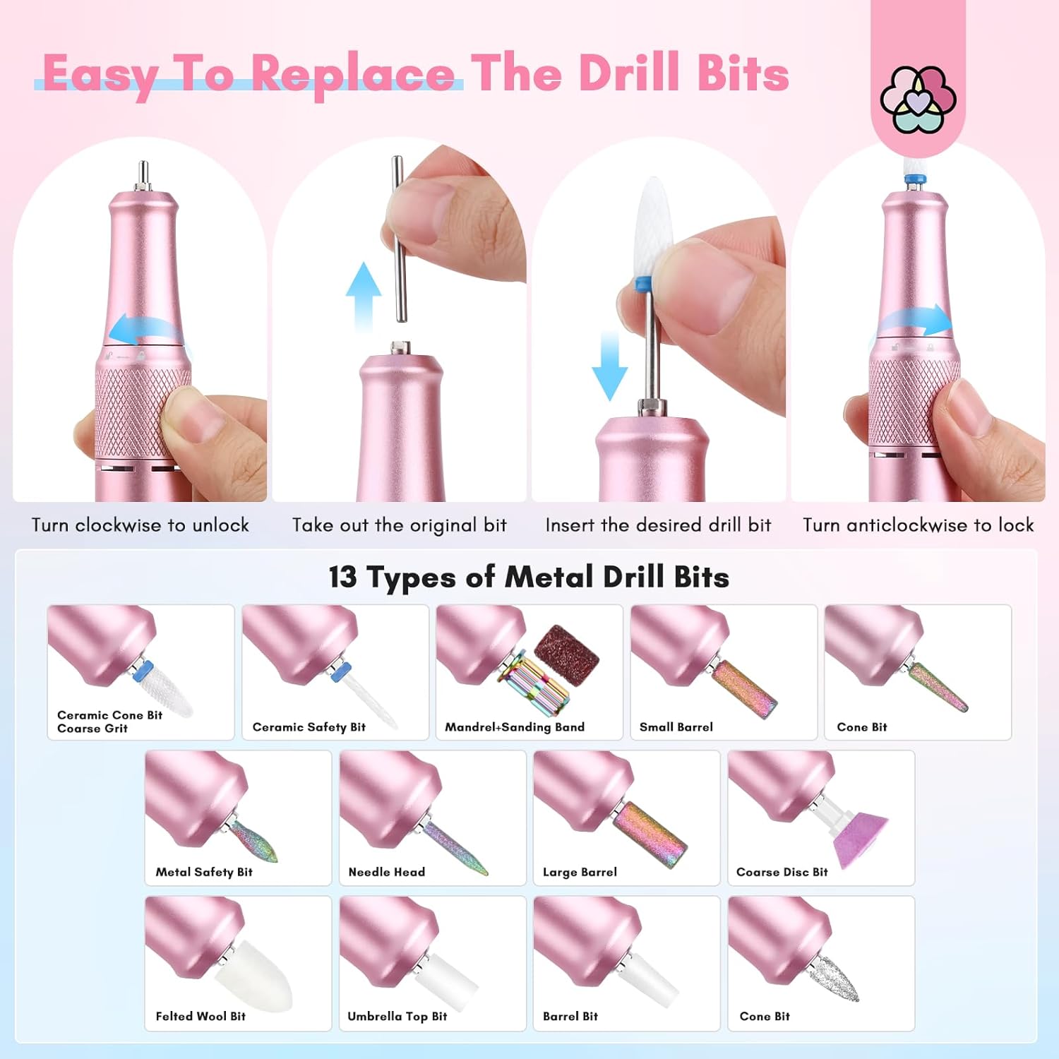 Advanced 40000RPM Nail Drill for Fast Acrylic Removal (Ships to US Only)