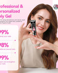 Poly Gel Nail Kit with Clear & Pink Extension Gels