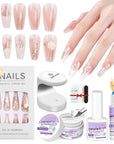 Elegant Wedding Press-On Nails for Brides