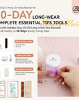 Elegant Wedding Press-On Nails for Brides