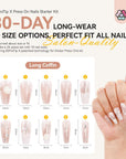 Elegant Wedding Press-On Nails for Brides