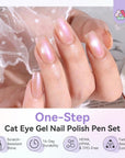 Aurora Cat Eye Gel Pens for Shimmering Glass Nails (Ships to US Only)