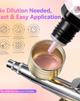 12 Cappuccino Airbrush Gel Colors for Chic Nail Art