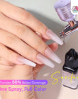 12 Cappuccino Airbrush Gel Colors for Chic Nail Art