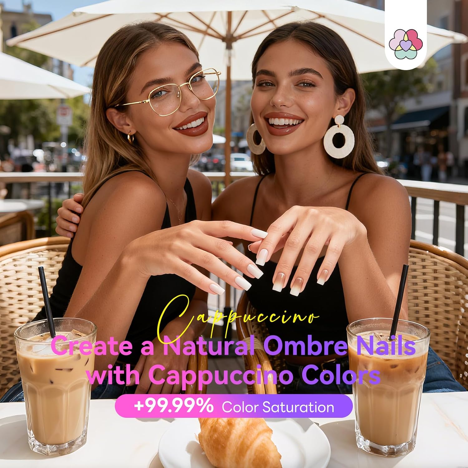 12 Cappuccino Airbrush Gel Colors for Chic Nail Art