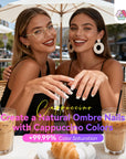 12 Cappuccino Airbrush Gel Colors for Chic Nail Art