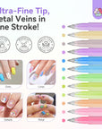 12 Nail Art Pens for Creative DIY Nail Designs