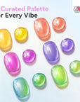 Neon Cat Eye Gel Pens for Bright Summer Nail Art