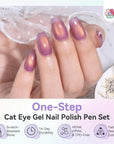 Glitter Cat Eye Gel Pens for Sparkling Magnetic Nails (Ships to US Only)