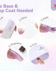 6 Caramel Cat Eye Gel Pens for Soft Neutral Nails