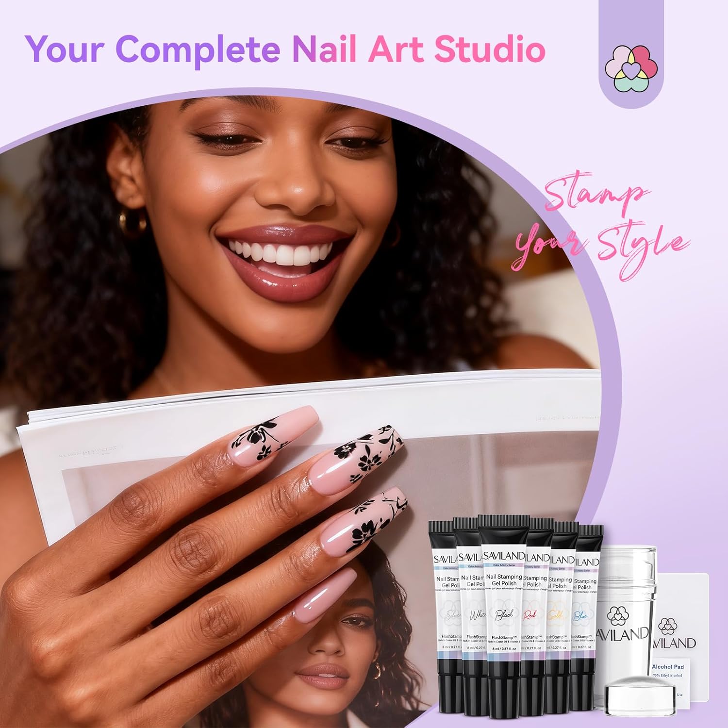 French Tip Nail Stamping Kit for Perfect Nail Art (Ships to US Only)