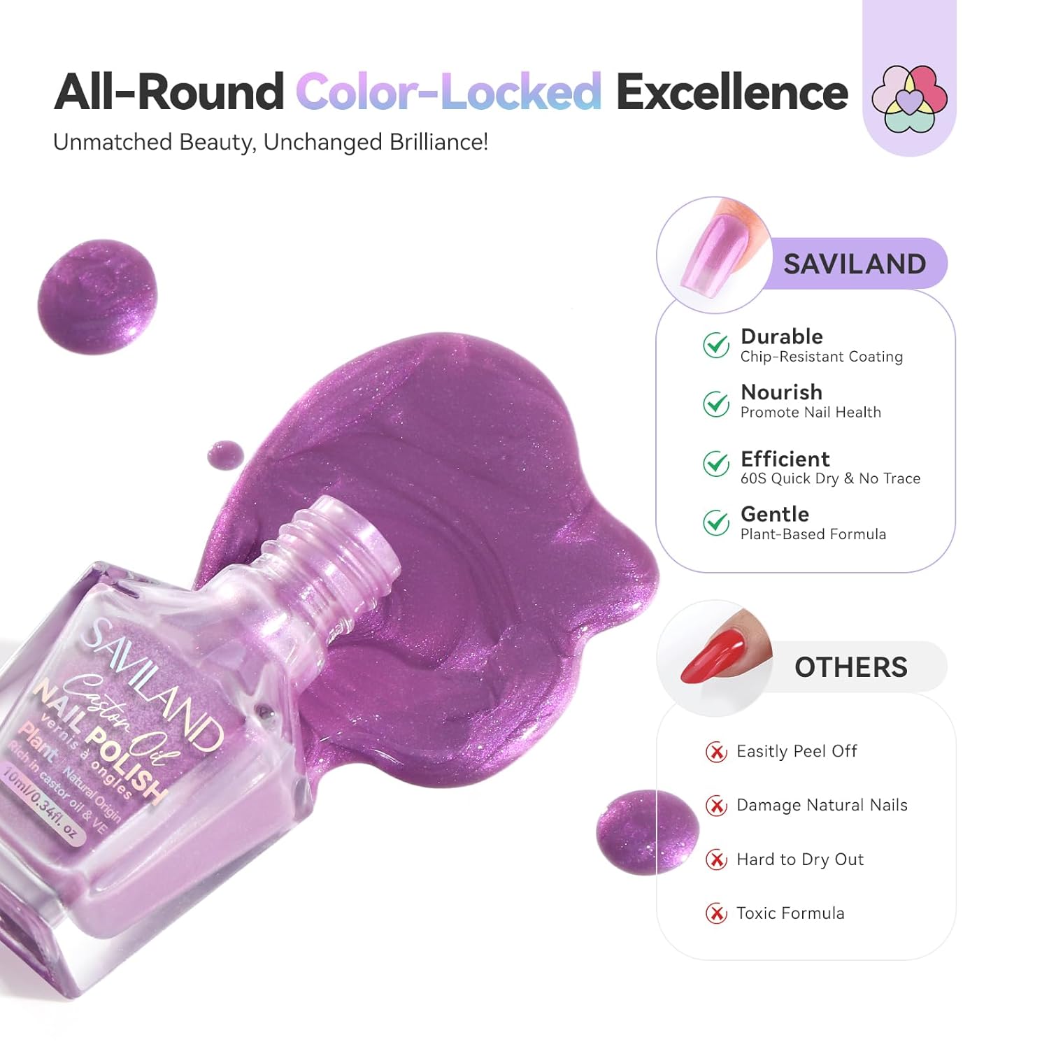 6 Pearl Nail Polish Colors for Mermaid-Inspired Nails (Ships to US Only)