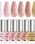 6 Nude Nail Polish Shades for Elegant Everyday Nails (Ships to US Only)